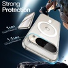 image:imageJETech Magnetic Case for Google Pixel 10 Pro XL Clear  Compatible with MagSafe Compatible with Pixelsnap Charger Shockproof Protective Phone Cover Scratch Resistant Clear BackClear