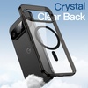 image:imageJETech Magnetic Case for Google Pixel 10 Pro XL Clear  Compatible with MagSafe Compatible with Pixelsnap Charger Shockproof Protective Phone Cover Scratch Resistant Clear BackBlack