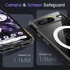 image:imageJETech Magnetic Case for Google Pixel 10 Pro XL Clear  Compatible with MagSafe Compatible with Pixelsnap Charger Shockproof Protective Phone Cover Scratch Resistant Clear BackObsidian