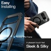 image:imageJETech Magnetic Case for Google Pixel 10 Pro XL Clear  Compatible with MagSafe Compatible with Pixelsnap Charger Shockproof Protective Phone Cover Scratch Resistant Clear BackObsidian