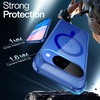image:imageJETech Magnetic Case for Google Pixel 10 Pro XL Clear  Compatible with MagSafe Compatible with Pixelsnap Charger Shockproof Protective Phone Cover Scratch Resistant Clear BackIndigo
