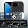 image:imageJETech Magnetic Case for Google Pixel 10a Black  Compatible with MagSafe Translucent Matte Back Shockproof ProtectionBlack