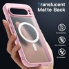 image:imageJETech Magnetic Case for Google Pixel 10a Black  Compatible with MagSafe Translucent Matte Back Shockproof ProtectionQuartz Rose