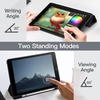 image:imageJETech Matte Case Cover for iPad 9th8th7th Gen 102 Black  Frosted Translucent Back Pencil Holder Slim Stand Design AntiFingerprint FinishBlack