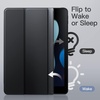 image:imageJETech Matte Case Cover for iPad 9th8th7th Gen 102 Black  Frosted Translucent Back Pencil Holder Slim Stand Design AntiFingerprint FinishBlack