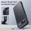 image:imageJETech Matte Case for Google Pixel 9a Black  MilitaryGrade Protection Frosted Matte Back AntiFingerprint Finish Shockproof DesignBlack