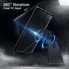 image:imageJETech Rotating Case Cover for iPad 9th8th7th Gen 102 Black  360 Rotation Stand Clear Back Design Auto WakeSleep Pencil Holder Full ProtectionBlack