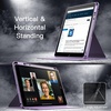 image:imageJETech Rotating Case Cover for iPad 9th8th7th Gen 102 Black  360 Rotation Stand Clear Back Design Auto WakeSleep Pencil Holder Full ProtectionLight Purple