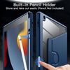image:imageJETech Rotating Case Cover for iPad 9th8th7th Gen 102 Black  360 Rotation Stand Clear Back Design Auto WakeSleep Pencil Holder Full ProtectionNavy
