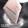 image:imageJETech Rotating Case Cover for iPad 9th8th7th Gen 102 Black  360 Rotation Stand Clear Back Design Auto WakeSleep Pencil Holder Full ProtectionRose Gold