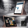 image:imageJETech Rotating Case Cover for iPad 9th8th7th Gen 102 Black  360 Rotation Stand Clear Back Design Auto WakeSleep Pencil Holder Full ProtectionRose Gold