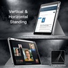 image:imageJETech Rotating Case Cover for iPad 9th8th7th Gen 102 Black  360 Rotation Stand Clear Back Design Auto WakeSleep Pencil Holder Full ProtectionSilver