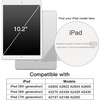 image:imageJETech Rotating Case Cover for iPad 9th8th7th Gen 102 Black  360 Rotation Stand Clear Back Design Auto WakeSleep Pencil Holder Full ProtectionSilver