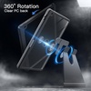 image:imageJETech Rotating Case Cover for iPad 9th8th7th Gen 102 Black  360 Rotation Stand Clear Back Design Auto WakeSleep Pencil Holder Full ProtectionSpace Gray
