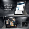 image:imageJETech Rotating Case Cover for iPad 9th8th7th Gen 102 Black  360 Rotation Stand Clear Back Design Auto WakeSleep Pencil Holder Full ProtectionSpace Gray
