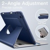 image:imageJETech Rotating Case Cover for iPad 9th8th7th Gen 102 Black  360 Rotation Stand Pencil Holder PU Leather Folio Full Protection DesignNavy