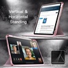image:imageJETech Rotating Case Cover for iPad Air 11 M4M3M2 Air 54 109 Purple  For iPad Air 11 20262024 amp Air 54 109 20222020 360 Rotation Stand Clear Back Auto WakeSleep Pencil HolderPink