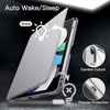 image:imageJETech Rotating Case Cover for iPad Air 11 M4M3M2 Air 54 109 Purple  For iPad Air 11 20262024 amp Air 54 109 20222020 360 Rotation Stand Clear Back Auto WakeSleep Pencil HolderSilver