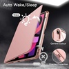 image:imageJETech Rotating Case Cover for iPad Air 11 M4M3M2 Air 54 109 Purple  For iPad Air 11 20262024 amp Air 54 109 20222020 360 Rotation Stand Clear Back Auto WakeSleep Pencil HolderRose Gold