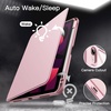 image:imageJETech Rotating Case Cover for iPad Air 11 M4M3M2 Air 54 109 Purple  For iPad Air 11 20262024 amp Air 54 109 20222020 360 Rotation Stand Clear Back Auto WakeSleep Pencil HolderPink
