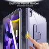 image:imageJETech Rotating Case Cover for iPad Air 11 M4M3M2 Air 54 109 Purple  For iPad Air 11 20262024 amp Air 54 109 20222020 360 Rotation Stand Clear Back Auto WakeSleep Pencil HolderPurple