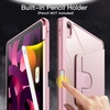 image:imageJETech Rotating Case Cover for iPad Air 11 M4M3M2 Air 54 109 Purple  For iPad Air 11 20262024 amp Air 54 109 20222020 360 Rotation Stand Clear Back Auto WakeSleep Pencil HolderPink