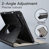 image:imageJETech Rotating Case Cover for iPad Air 11 M4M3M2 Air 54 Starlight  For iPad Air 11 20262024ampAir 54 109 20222020 360 Rotation Stand Pencil Holder PU Leather Folio Full ProtectionBlack