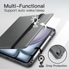 image:imageJETech Rotating Case Cover for iPad Air 11 M4M3M2 Air 54 Starlight  For iPad Air 11 20262024ampAir 54 109 20222020 360 Rotation Stand Pencil Holder PU Leather Folio Full ProtectionSpace Gray