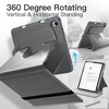 image:imageJETech Rotating Case Cover for iPad Air 11 M4M3M2 Air 54 Starlight  For iPad Air 11 20262024ampAir 54 109 20222020 360 Rotation Stand Pencil Holder PU Leather Folio Full ProtectionSpace Gray