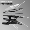 image:imageJETech Rugged Case for iPad 6th5th Gen 97 20182017 Black  Builtin Screen Protector 360 Rotating Hand Strap Stand Heavy Duty Shockproof ProtectionBlack