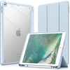 image:imageJETech Case Cover for iPad 6th5th Gen 97 20182017 Black  Clear Transparent Back Pencil Holder Slim Shockproof Protection TriFold Stand Auto WakeSleepLight Blue