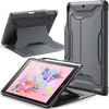 image:imageJETech Case Cover for iPad 6th5th Gen 97 20182017 Black  MultiAngle Magnetic Stand Pencil Holder Shockproof Protection Adjustable Viewing AnglesSpace Gray