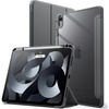 image:imageJETech Case Cover for iPad Air 11 M4M3M2 amp iPad Air 54 109 Black  For iPad Air 11 20262024 amp Air 54 109 20222020 Clear Back Pencil Holder Shockproof TriFold StandDark Grey