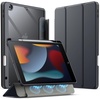 image:imageJETech Detachable Case Cover for iPad 9th8th7th Gen 102 Black  Magnetic Removable Cover Pencil Holder TriFold Stand Clear Back Auto WakeSleepSpace Gray