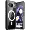 image:imageJETech Magnetic Case for Google Pixel 10 Pro XL Clear  Compatible with MagSafe Compatible with Pixelsnap Charger Shockproof Protective Phone Cover Scratch Resistant Clear BackObsidian