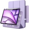 image:imageJETech Magnetic Detachable Case for iPad Air 11 M2M4 Air 54 Black  For iPad Air 54 109 20262020 Removable Rotating Cover Pencil Holder PortraitLandscape Stand Raised Screen ViewPurple