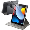 image:imageJETech Rotating Case Cover for iPad 9th8th7th Gen 102 Black  360 Rotation Stand Clear Back Design Auto WakeSleep Pencil Holder Full ProtectionSpace Gray
