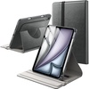 image:imageJETech Rotating Case Cover for iPad Air 11 M4M3M2 Air 54 Starlight  For iPad Air 11 20262024ampAir 54 109 20222020 360 Rotation Stand Pencil Holder PU Leather Folio Full ProtectionSpace Gray