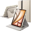 image:imageJETech Rotating Case Cover for iPad Air 11 M4M3M2 Air 54 Starlight  For iPad Air 11 20262024ampAir 54 109 20222020 360 Rotation Stand Pencil Holder PU Leather Folio Full ProtectionStarlight