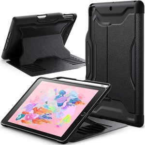 image:imageJETech Case Cover for iPad 6th5th Gen 97 20182017 Black  MultiAngle Magnetic Stand Pencil Holder Shockproof Protection Adjustable Viewing AnglesBlack