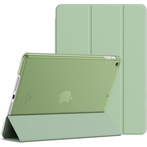 image:imageJETech Case Cover for iPad 6th5th Gen 97 20182017 Black  Slim Translucent Back Design TriFold Stand Auto WakeSleep Lightweight Shockproof ProtectionMatcha Green