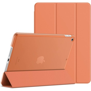 image:imageJETech Case Cover for iPad 6th5th Gen 97 20182017 Black  Slim Translucent Back Design TriFold Stand Auto WakeSleep Lightweight Shockproof ProtectionPapaya