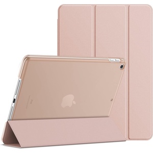 image:imageJETech Case Cover for iPad 6th5th Gen 97 20182017 Black  Slim Translucent Back Design TriFold Stand Auto WakeSleep Lightweight Shockproof ProtectionRose Gold