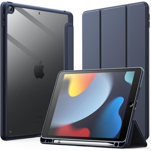 image:imageJETech Case Cover for iPad 9th8th7th Gen 102 Black  Clear Transparent Back Pencil Holder Slim Shockproof Protection TriFold Stand Auto WakeSleepDeep Navy