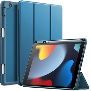 image:imageJETech Case Cover for iPad 9th8th7th Gen 102 Black  Soft TPU Protection Pencil Holder TriFold Stand Pencil Charging Support Shockproof Lightweight Design Auto WakeSleepTeal