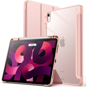 image:imageJETech Case Cover for iPad Air 11 M4M3M2 amp iPad Air 54 109 Black  For iPad Air 11 20262024 amp Air 54 109 20222020 Clear Back Pencil Holder Shockproof TriFold StandRose Gold
