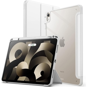 image:imageJETech Case Cover for iPad Air 11 M4M3M2 amp iPad Air 54 109 Black  For iPad Air 11 20262024 amp Air 54 109 20222020 Clear Back Pencil Holder Shockproof TriFold StandWhite