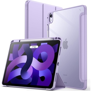 image:imageJETech Case Cover for iPad Air 11 M4M3M2 amp iPad Air 54 109 Black  For iPad Air 11 20262024 amp Air 54 109 20222020 Clear Back Pencil Holder Shockproof TriFold StandLight Purple