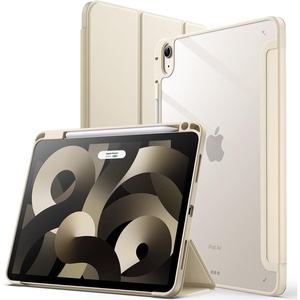 image:imageJETech Case Cover for iPad Air 11 M4M3M2 amp iPad Air 54 109 Black  For iPad Air 11 20262024 amp Air 54 109 20222020 Clear Back Pencil Holder Shockproof TriFold StandStarlight