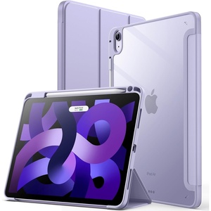 image:imageJETech Case Cover for iPad Air 11 M4M3M2 amp iPad Air 54 109 Black  For iPad Air 11 20262024 amp Air 54 109 20222020 Clear Back Pencil Holder Shockproof TriFold StandPurple